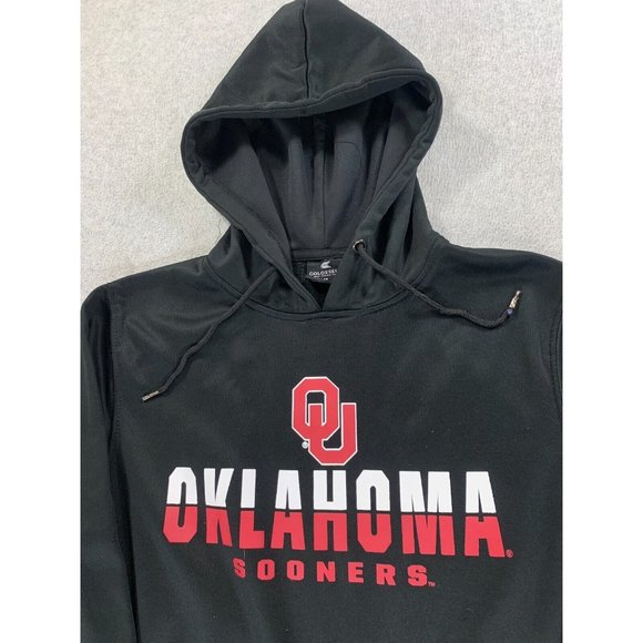 Oklahoma Sooners Colosseum Campus Hoodie Sweatshirt (Men's Medium) Black - Picture 2 of 12